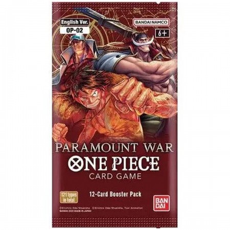 One Piece (OP 02) Paramount War Booster žaidimo pakuotė (12 kortų)